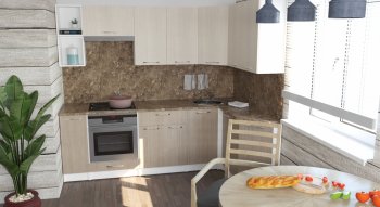 Кухонный гарнитур Ольга прайм 5 2300х1500 мм (Герда) в Артёмовском - artyomovskij.mebel-e96.ru