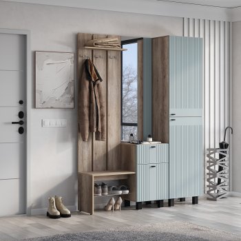 Прихожая Олива комп.1 шарли бриз (БТС) в Артёмовском - artyomovskij.mebel-e96.ru