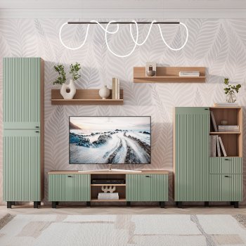 Пенал 500 мм Олива ПН-03 эвкалипт софт (БТС) в Артёмовском - artyomovskij.mebel-e96.ru