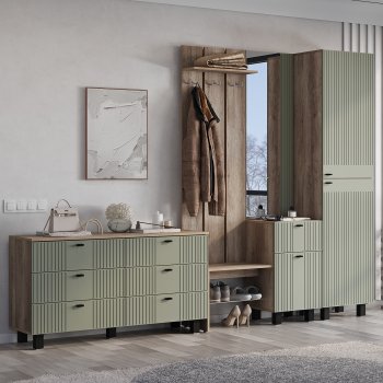 Пенал 500 мм Олива ПН-01 эвкалипт софт (БТС) в Артёмовском - artyomovskij.mebel-e96.ru