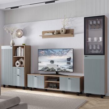 Тумба под ТВ Олива ТБ-09 шарли бриз (БТС) в Артёмовском - artyomovskij.mebel-e96.ru