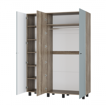 Шкаф 1500 мм 3-х створчатый Олива ШК-08 шарли бриз (БТС) в Артёмовском - artyomovskij.mebel-e96.ru