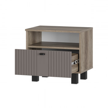 Тумба прикроватная Олива ТБ-14 муссон софт (БТС) в Артёмовском - artyomovskij.mebel-e96.ru