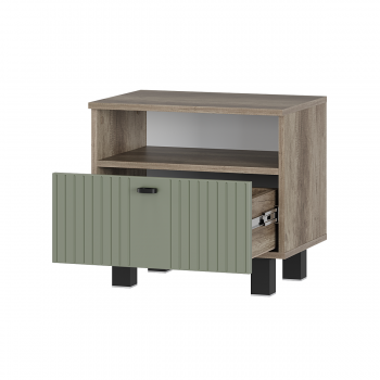 Тумба прикроватная Олива ТБ-14 эвкалипт софт (БТС) в Артёмовском - artyomovskij.mebel-e96.ru