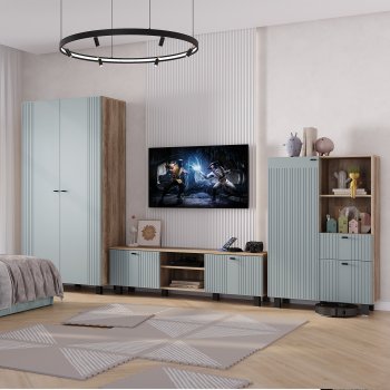 Стенка Олива комп.3 шарли бриз (БТС) в Артёмовском - artyomovskij.mebel-e96.ru