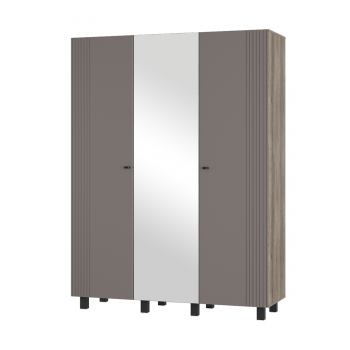 Шкаф 1500 мм 3-х створчатый Олива ШК-08 шарли муссон (БТС) в Артёмовском - artyomovskij.mebel-e96.ru