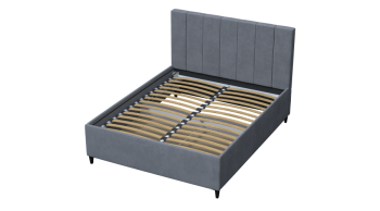 Кровать с ПМ Оливия/Соната Серый (Лин) в Артёмовском - artyomovskij.mebel-e96.ru