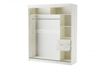 Шкаф-купе 1800 мм Орион крафт белый(Памир) в Артёмовском - artyomovskij.mebel-e96.ru