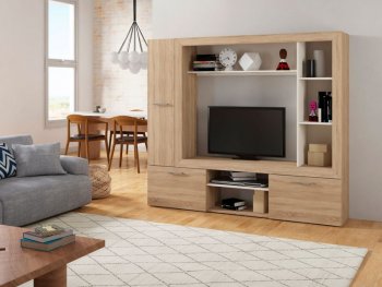 Стенка OSKAR3 дуб сонома (Генезис) в Артёмовском - artyomovskij.mebel-e96.ru