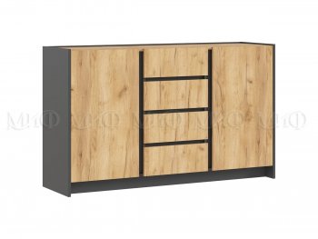 Спальный гарнитур Остин крафт/графит, модульный (Миф) в Артёмовском - artyomovskij.mebel-e96.ru