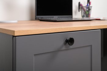 Стол письменный 12.159 Остин графит (Моби) в Артёмовском - artyomovskij.mebel-e96.ru