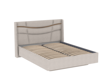 Кровать двуспальная Палермо Nebby Elon 31 (СБК) в Артёмовском - artyomovskij.mebel-e96.ru