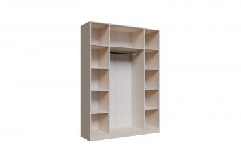 Шкаф 1600 мм Пальма с антресолью, Сатин (ДСВ) в Артёмовском - artyomovskij.mebel-e96.ru