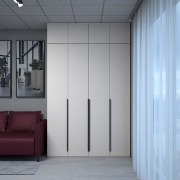 Шкаф 1600 мм Пальма с антресолью, Сатин (ДСВ) в Артёмовском - artyomovskij.mebel-e96.ru