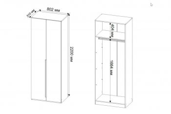 Шкаф 800 мм Пальма, Сатин (ДСВ) в Артёмовском - artyomovskij.mebel-e96.ru