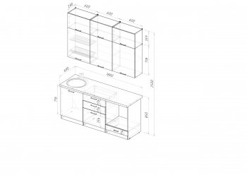 Кухонный гарнитур Парма макси 1800 мм (Герда) в Артёмовском - artyomovskij.mebel-e96.ru