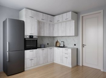 Кухонный гарнитур угловой Пайн 2200*1700 мм (Санвут) в Артёмовском - artyomovskij.mebel-e96.ru