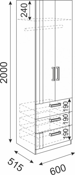 Подростковая мебель Волкер модульная (Риннер) в Артёмовском - artyomovskij.mebel-e96.ru