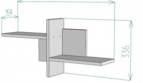 Полка S33 (Белый) в Артёмовском - artyomovskij.mebel-e96.ru