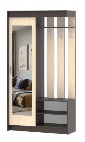 Прихожая ПВ 5 Венге/Дуб белфорт в Артёмовском - artyomovskij.mebel-e96.ru