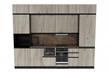 Кухонный гарнитур Равенна люкс 3000 мм (Герда) в Артёмовском - artyomovskij.mebel-e96.ru