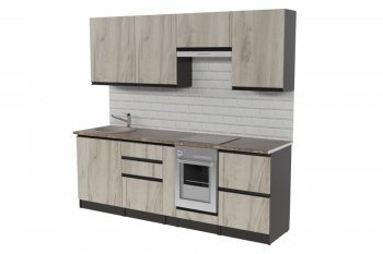 Кухонный гарнитур Равенна компакт 2200 мм (Герда) в Артёмовском - artyomovskij.mebel-e96.ru