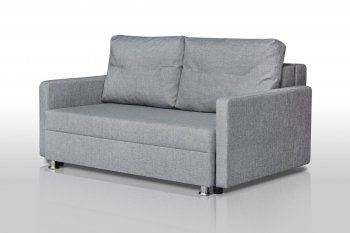 Диван Реал 120  микровелюр серый в Артёмовском - artyomovskij.mebel-e96.ru