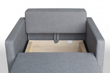 Кресло-кровать Реал 80 с подлокотниками (Графит) в Артёмовском - artyomovskij.mebel-e96.ru