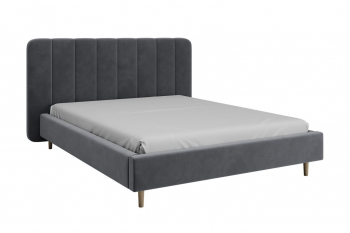 Кровать двуспальная Рино холодный серый (БМ) в Артёмовском - artyomovskij.mebel-e96.ru