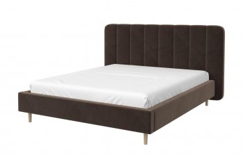 Кровать двуспальная Рино коричневый (БМ) в Артёмовском - artyomovskij.mebel-e96.ru