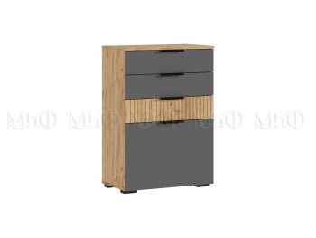 Спальный гарнитур Роджина крафт/графит, модульный (Миф) в Артёмовском - artyomovskij.mebel-e96.ru