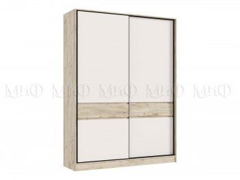 Шкаф-купе 1800 мм Роджина крафт серый/кашемир (Миф) в Артёмовском - artyomovskij.mebel-e96.ru
