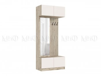 Прихожая Роджина крафт серый/кашемир, модульная (Миф) в Артёмовском - artyomovskij.mebel-e96.ru