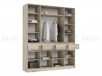 Спальный гарнитур Роджина крафт серый/кашемир, модульный (Миф) в Артёмовском - artyomovskij.mebel-e96.ru