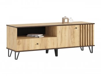 Тумба ТВ (1500) Роджина дуб крафт (Миф) в Артёмовском - artyomovskij.mebel-e96.ru