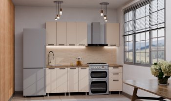 Кухонный гарнитур Ромашка 1600 мм Кашемир (Аленка) в Артёмовском - artyomovskij.mebel-e96.ru