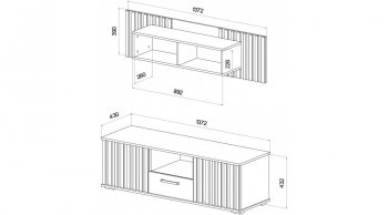 Рони Дуб вотан/Венге (Лин) в Артёмовском - artyomovskij.mebel-e96.ru