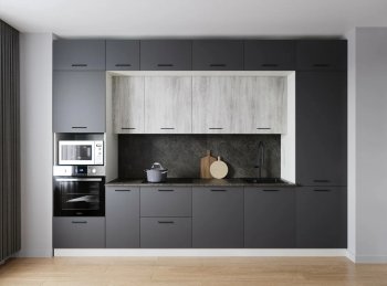 Кухонный гарнитур Санторини 3400 мм МДФ (Санвут) в Артёмовском - artyomovskij.mebel-e96.ru