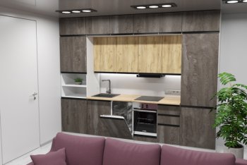 Кухонный гарнитур Сапфир 2 экстра 3000 мм (Герда) в Артёмовском - artyomovskij.mebel-e96.ru