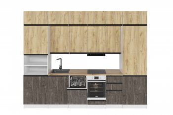 Кухонный гарнитур Сапфир экстра 3000 мм (Герда) в Артёмовском - artyomovskij.mebel-e96.ru