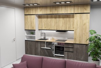 Кухонный гарнитур Сапфир экстра 3000 мм (Герда) в Артёмовском - artyomovskij.mebel-e96.ru