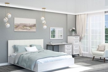 Кровать с подъемным механизмом Шарм (арт.031М1) экокожа Sontex Milk (Диал) в Артёмовском - artyomovskij.mebel-e96.ru