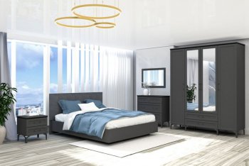 Кровать Шарм (арт.031М1) настил, Антрацит (Диал) в Артёмовском - artyomovskij.mebel-e96.ru