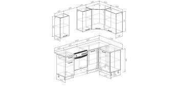 Кухонный гарнитур угловой Изумруд 2000х1200 в Артёмовском - artyomovskij.mebel-e96.ru