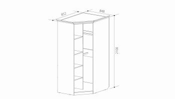 Шкаф угловой ШиК-3 (Уголок Школьника 2) в Артёмовском - artyomovskij.mebel-e96.ru