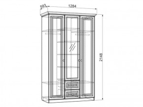 Шкаф 1300 мм 3-х створчатый Белла (Мебельсон) в Артёмовском - artyomovskij.mebel-e96.ru