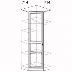 Шкаф для одежды угловой Лира 57 (Яна) в Артёмовском - artyomovskij.mebel-e96.ru