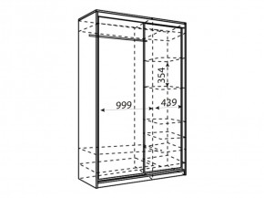 Шкаф-купе Рене 1500 вариант 2 (Зеркало/Зеркало) в Артёмовском - artyomovskij.mebel-e96.ru