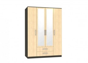 Шкаф Квадро-1 4-х дверный с ящиками и 2-мя зеркалами в Артёмовском - artyomovskij.mebel-e96.ru