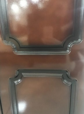 Шкаф 1600 мм ШК-4 с 2 зерк. ЛАК Орех Тёмный (БМ) в Артёмовском - artyomovskij.mebel-e96.ru